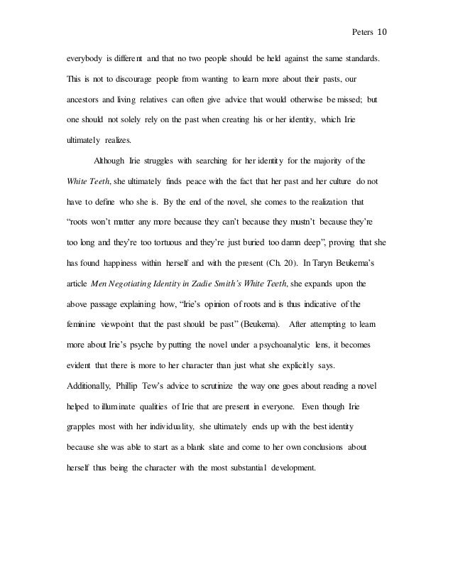 Application essay writing zadie smith